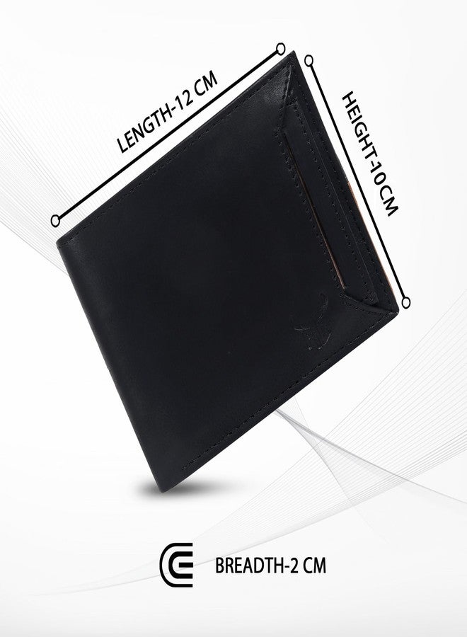 Highlark Premium & Exclusive PU Leather Wallet for Men I Slim & Compact Wallet I 7 Card Slots I 2 Currency Slots | 1 Coins Slots (Black) - Image 4